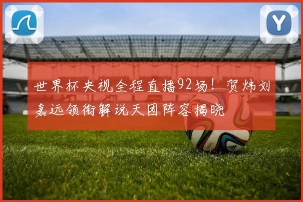世界杯央视全程直播92场!贺炜刘嘉远领衔解说天团阵容揭晓
